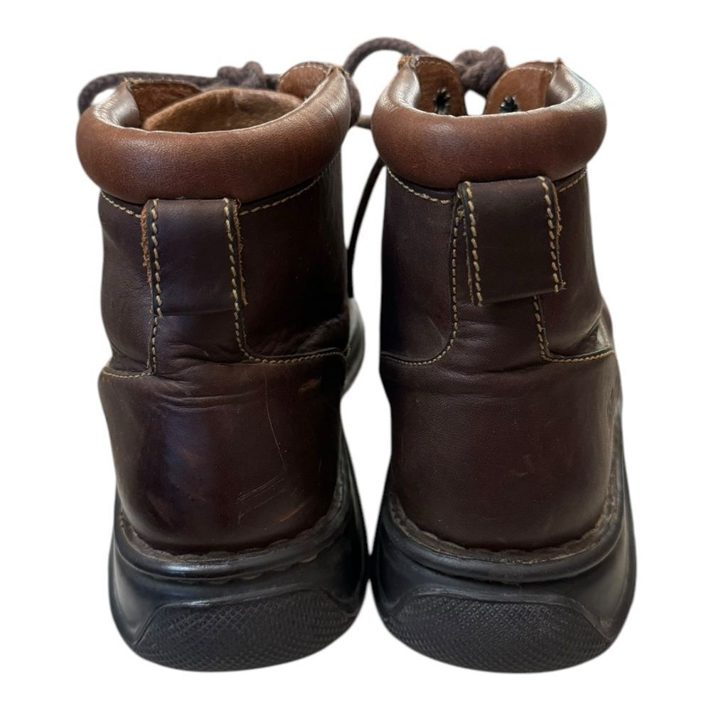 Born Women's Brown Leather Chukka Hi Hiking Boots 7 - Picture 5 of 6